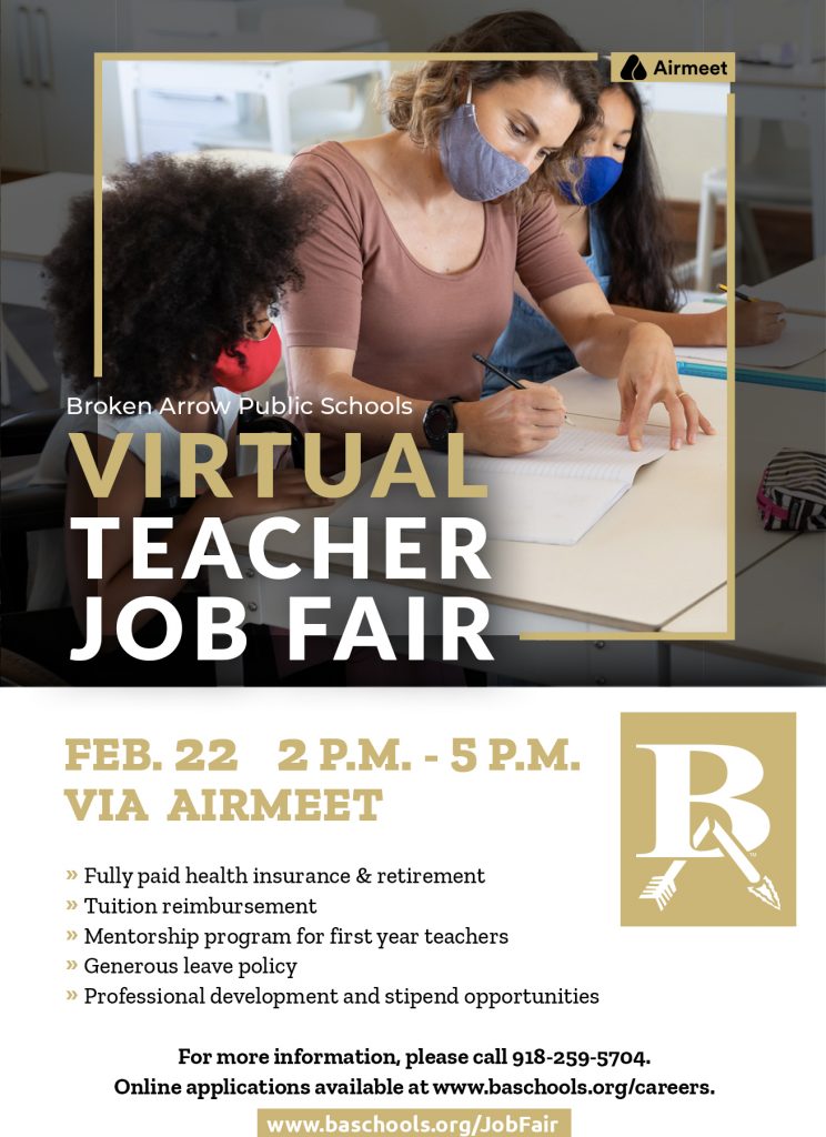 BAPS Virtual Teacher Job Fair Broken Arrow Chamber of Commerce